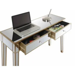 Gold Coast Mirrored Desk - Breighton Home -Urban Nest Store GUEST 00474c79 6059 4c4f 8b53 2a7f3a9d8ab7