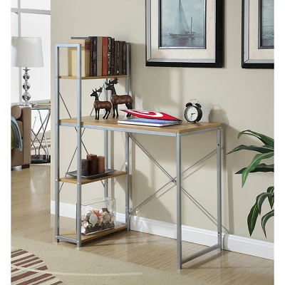 Designs2Go Office Workstation With Shelves - Breighton Home 4 Designs2Go Office Workstation With Shelves - Breighton Home - Image 2