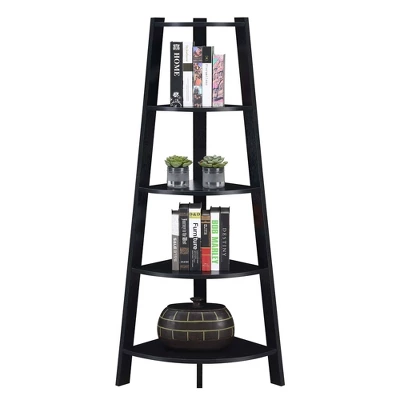 62" Newport 5 Tier Wide Corner Bookcase - Breighton Home 4 62" Newport 5 Tier Wide Corner Bookcase - Breighton Home - Image 2