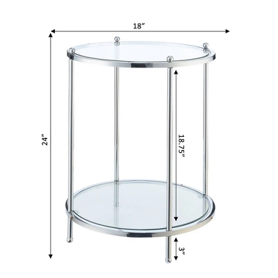Royal Crest 2 Tier Round End Table - Johar Furniture 5 Royal Crest 2 Tier Round End Table - Johar Furniture - Image 3