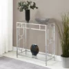 Omega Chrome Glass Hall Table With Shelf Glass/Chrome - Breighton Home 1 Omega Chrome Glass Hall Table With Shelf Glass/Chrome - Breighton Home -Urban Nest Store GUEST 03044a61 abe5 4b56 b236 acd2ad83c650