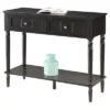 French Country 2 Drawer Hall Table With Shelf - Breighton Home -Urban Nest Store GUEST 07016168 19db 4b4a 9914 1d3499e0bbba