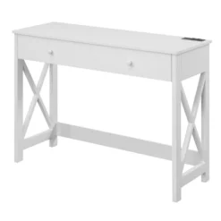 42" Oxford Desk With Charging Station - Breighton Home -Urban Nest Store GUEST 08b0807e b48c 42ed 8c32 1e4ca667290d
