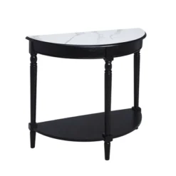 French Country Half Round Entryway Table With Shelf - Breighton Home -Urban Nest Store GUEST 0fd628b1 78d5 42f9 b596 4ec1b3f1e74a