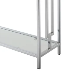 Town Square Chrome Console Table With Shelf White Faux Marble/Chrome Frame - Breighton Home 11 Town Square Chrome Console Table With Shelf White Faux Marble/Chrome Frame - Breighton Home -Urban Nest Store GUEST 0ff8f0eb a39d 46cd 9c25 c6f9f588c57e
