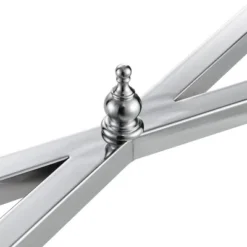 Tudor Console Table With Shelf Clear Glass/Chrome - Breighton Home -Urban Nest Store GUEST 10d951cb 213b 49e1 94e5 42ef5d0d0ce6