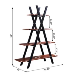 59" Oxford A Frame Bookshelf - Breighton Home -Urban Nest Store GUEST 14a86538 3a6d 4222 8e8f 0c8696158765