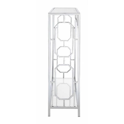 Omega Chrome Console Table Chrome - Breighton Home 5 Omega Chrome Console Table Chrome - Breighton Home - Image 3