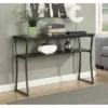 X Calibur Console Table Espresso/Slate Gray - Breighton Home