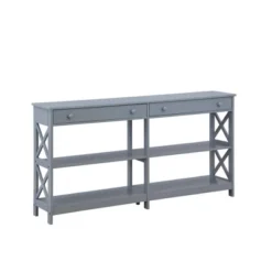60" Oxford 2 Drawer Console Table With Shelves - Breighton Home -Urban Nest Store GUEST 1ca53207 4e5c 4ea4 bc74 d8856fce9da6