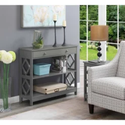 Diamond 1 Drawer Console Table - Johar Furniture