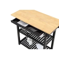 Designs2Go 3 Tier Butcher Block Kitchen Prep Island With Drawer - Breighton Home -Urban Nest Store GUEST 201263b6 2e89 4f93 a0f4 efd3e09c75bf