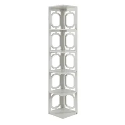 63.75" Omega 5 Tier Corner Bookcase - Breighton Home -Urban Nest Store GUEST 2127b1a3 7257 4fb0 a770 df359252fc27