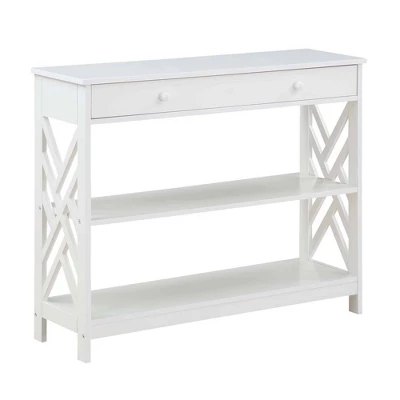 Titan 1 Drawer Console Table With Shelves - Breighton Home 11 Titan 1 Drawer Console Table With Shelves - Breighton Home - Image 9