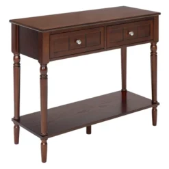 French Country 2 Drawer Hall Table With Shelf - Breighton Home 29 French Country 2 Drawer Hall Table With Shelf - Breighton Home -Urban Nest Store GUEST 29ee84f5 a426 4b1b 9a23 a4a1fb763a14