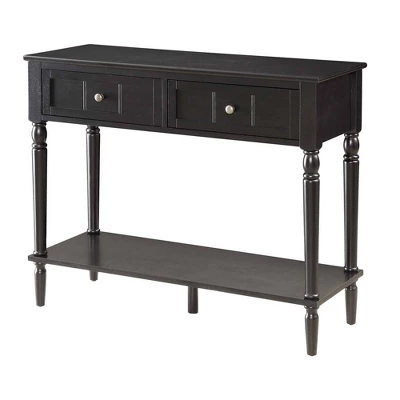 French Country 2 Drawer Hall Table With Shelf - Breighton Home 12 French Country 2 Drawer Hall Table With Shelf - Breighton Home - Image 10