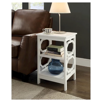 Omega End Table With Shelves - Breighton Home 4 Omega End Table With Shelves - Breighton Home - Image 2