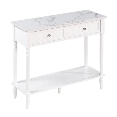French Country 2 Drawer Hall Table With Shelf - Breighton Home 17 French Country 2 Drawer Hall Table With Shelf - Breighton Home - Image 15