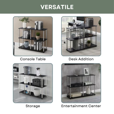Breighton Home Designs2Go No Tools Console Table With Shelves 6 Breighton Home Designs2Go No Tools Console Table With Shelves - Image 4