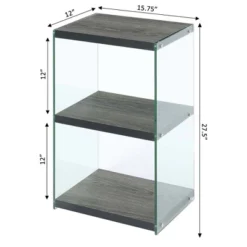 27.75" SoHo 3 Tier Tower Bookcase - Breighton Home -Urban Nest Store GUEST 3869c26e a4c5 4329 9c24 7aad72e78ae9