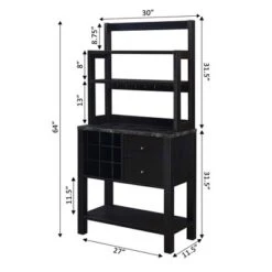 Newport 2 Drawer Serving Bar With Wine Rack And Shelves - Breighton Home -Urban Nest Store GUEST 3893c2ed 5238 488a 99ed 6a00ec3bfda5