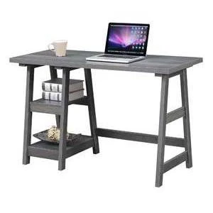 Designs2Go Trestle Desk With Shelves - Breighton Home 3 Designs2Go Trestle Desk With Shelves - Breighton Home