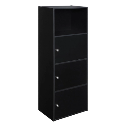 3 Door Cabinet Black - Breighton Home 7 3 Door Cabinet Black - Breighton Home - Image 5