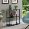 26.5" Designs2Go Classic Glass 3 Shelf Bookshelf - Breighton Home -Urban Nest Store GUEST 46a5548d 9bb3 4925 99f2 1121f1f71b2a