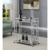 Town Square Bar Cart Clear Glass/Mirror/Chrome - Breighton Home -Urban Nest Store GUEST 4741f532 b888 4d2d a0e7 93c90b463448