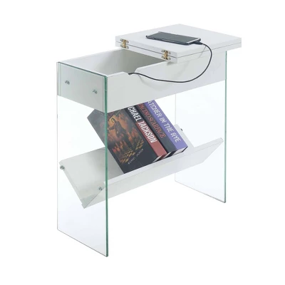 Soho Flip Top End Table With Charging Station - Breighton Home 4 Soho Flip Top End Table With Charging Station - Breighton Home - Image 2