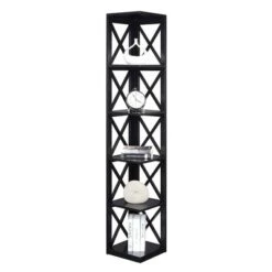 63.75" Oxford 5 Tier Corner Bookcase - Breighton Home -Urban Nest Store GUEST 5143e974 99fb 4642 9f93 3587f1170a6d