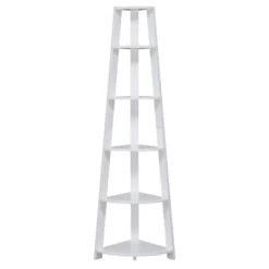 71" Newport 5 Tier Corner Bookshelf - Breighton Home -Urban Nest Store GUEST 5212073b 092e 41cb 9f79 13a3cbe0201d