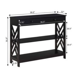 Titan 1 Drawer Console Table With Shelves - Breighton Home 16 Titan 1 Drawer Console Table With Shelves - Breighton Home -Urban Nest Store GUEST 52612be8 22a2 4c88 aadc ed27d5680833
