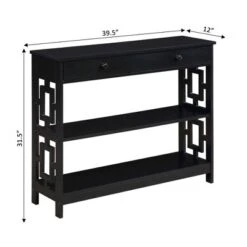 Town Square 1 Drawer Console Table With Shelves - Breighton Home -Urban Nest Store GUEST 54292069 f079 464e ab6f 2bfeec3ba9fc