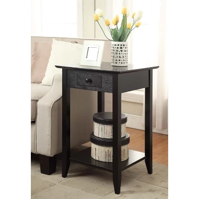 American Heritage End Table With Drawer Shelf - Breighton Home 4 American Heritage End Table With Drawer Shelf - Breighton Home - Image 2