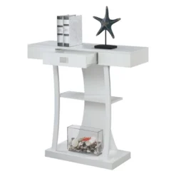 Newport 1 Drawer Harri Console Table With Shelves - Breighton Home -Urban Nest Store GUEST 55e13ee5 797f 4787 b3b9 9a6a49c42956