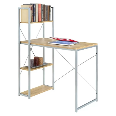 Designs2Go Office Workstation With Shelves - Breighton Home 3 Designs2Go Office Workstation With Shelves - Breighton Home