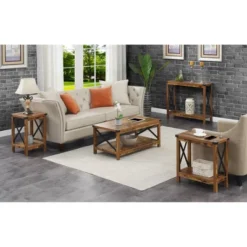 Durango Console Table With Shelf Barnwood/Black - Breighton Home -Urban Nest Store GUEST 5e19db75 4ce7 445f b440 bffb59d2eda8