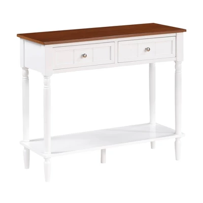 French Country 2 Drawer Hall Table With Shelf - Breighton Home 13 French Country 2 Drawer Hall Table With Shelf - Breighton Home - Image 11