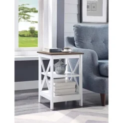 Oxford End Table With Shelves - Breighton Home