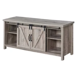 Blake Barn Door TV Stand For TVs Up To 55" With Shelves And Sliding Cabinets - Breighton Home -Urban Nest Store GUEST 646a5b78 e480 4fd2 b922 e593e6a50506