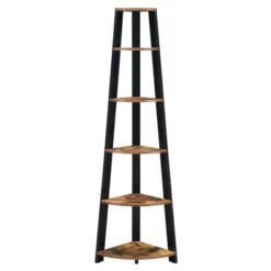71" Newport 5 Tier Corner Bookshelf - Breighton Home -Urban Nest Store GUEST 6b32e649 91f1 45b6 b824 905fbc61af9d