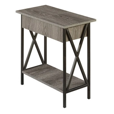 Tucson Flip Top End Table With Charging Station And Shelf - Breighton Home 11 Tucson Flip Top End Table With Charging Station And Shelf - Breighton Home - Image 9