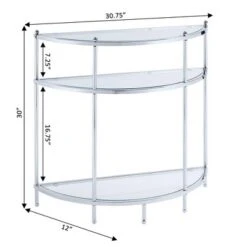 Royal Crest Entryway Table Chrome/Glass - Breighton Home 10 Royal Crest Entryway Table Chrome/Glass - Breighton Home -Urban Nest Store GUEST 6efb8b40 0657 4cba bd2c 3f7f9d12635a