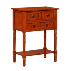 Kendra 3 Drawer Hall Table With Shelf - Breighton Home -Urban Nest Store GUEST 6fecbcae e4b2 4cab 9922 b2f96476cd9e