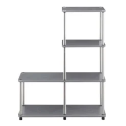 41.75" Designs2Go 4 Tier Multi Shelf L Bookshelf - Breighton Home -Urban Nest Store GUEST 725533cb 77c6 4a68 a62f 9152b5597fb3