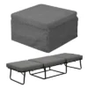 Designs4Comfort Folding Bed Ottoman Soft Gray Fabric - Breighton Home: Multi-Functional Sleeper, No Assembly Required -Urban Nest Store GUEST 759f7266 fba7 4633 8c2b e4076f60250f