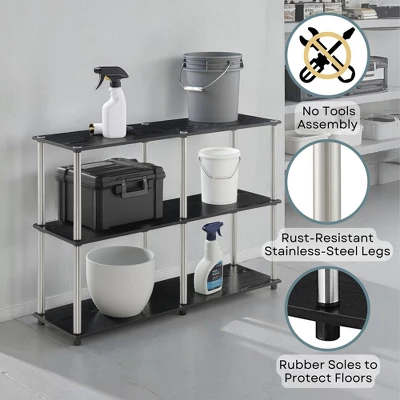 Breighton Home Designs2Go No Tools Console Table With Shelves 5 Breighton Home Designs2Go No Tools Console Table With Shelves - Image 3