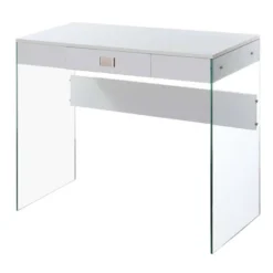 36" SoHo 1 Drawer Glass Desk - Breighton Home 15 36" SoHo 1 Drawer Glass Desk - Breighton Home -Urban Nest Store GUEST 78b53126 64a5 4a74 8f26 7d728e448a27