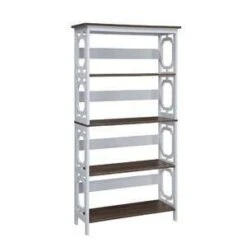 60" Omega 5 Tier Bookcase - Breighton Home -Urban Nest Store GUEST 7b86545c e7ff 4773 82e8 6cd948b940ea